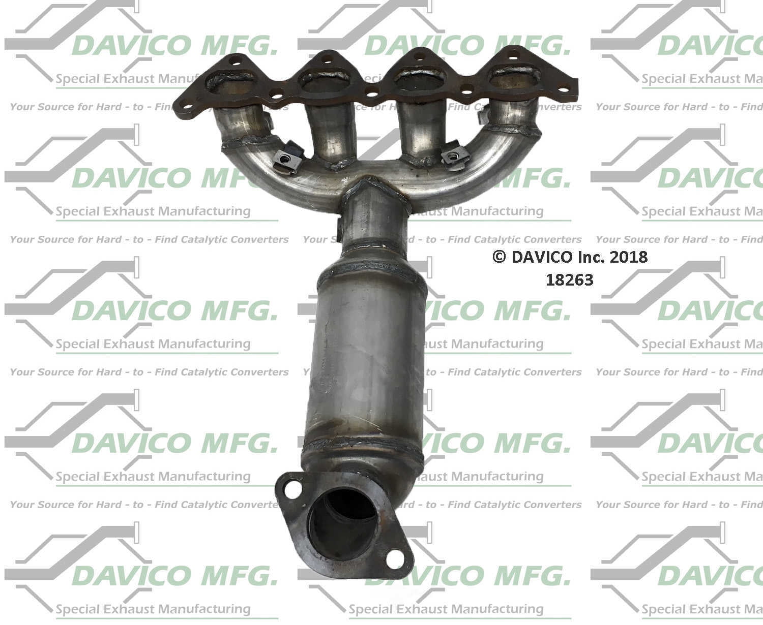 Davico Mfg Catalytic Converter P/N:18263 Fits select: 1998-2003 HYUNDAI ELANTRA, 2003-2006 HYUNDAI TIBURON