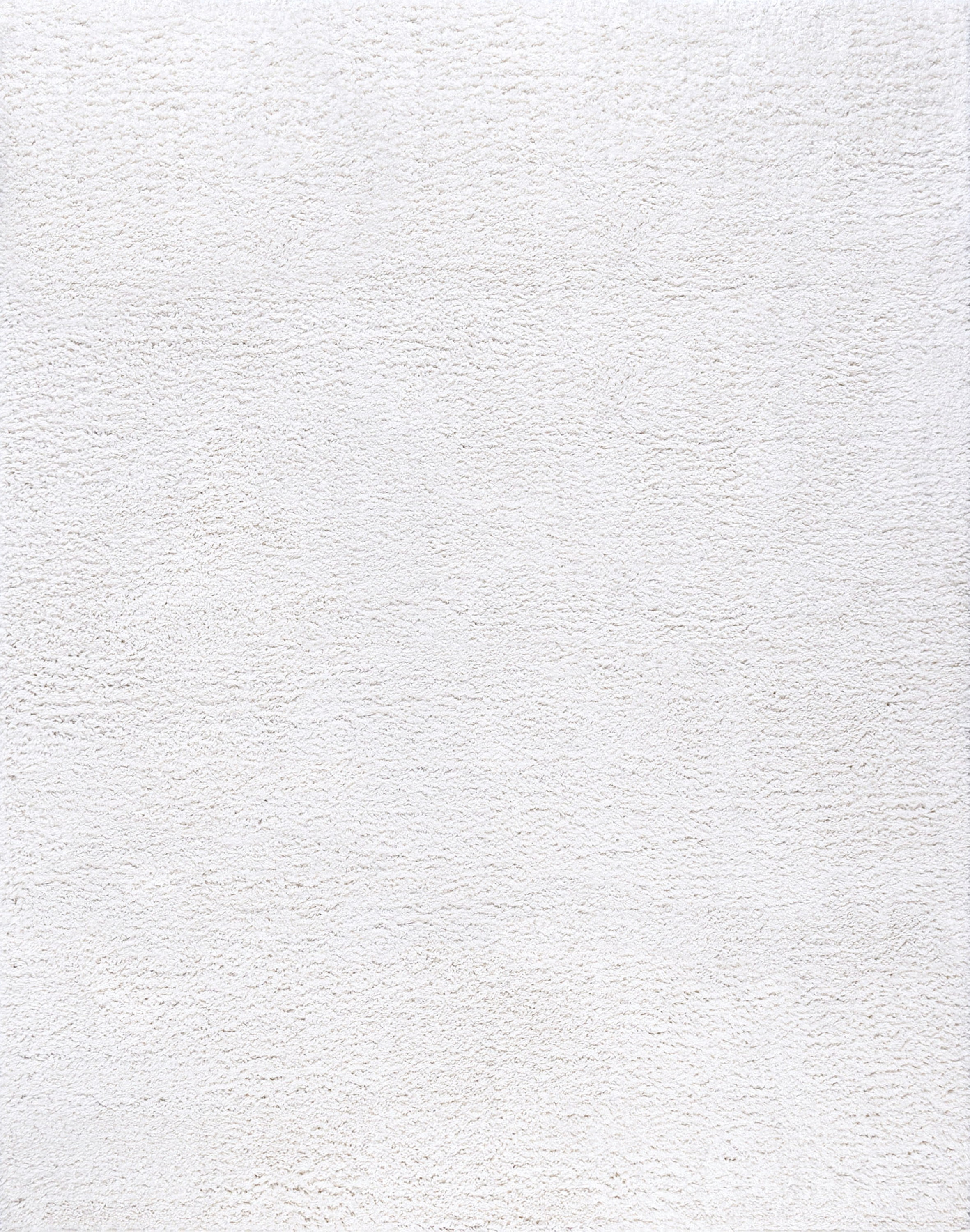 Bliss Rugs Transitional Solid Color 7'10'' x 10'2'' White Polypropylene Indoor Area Rug, 7'10'' x 10'2''