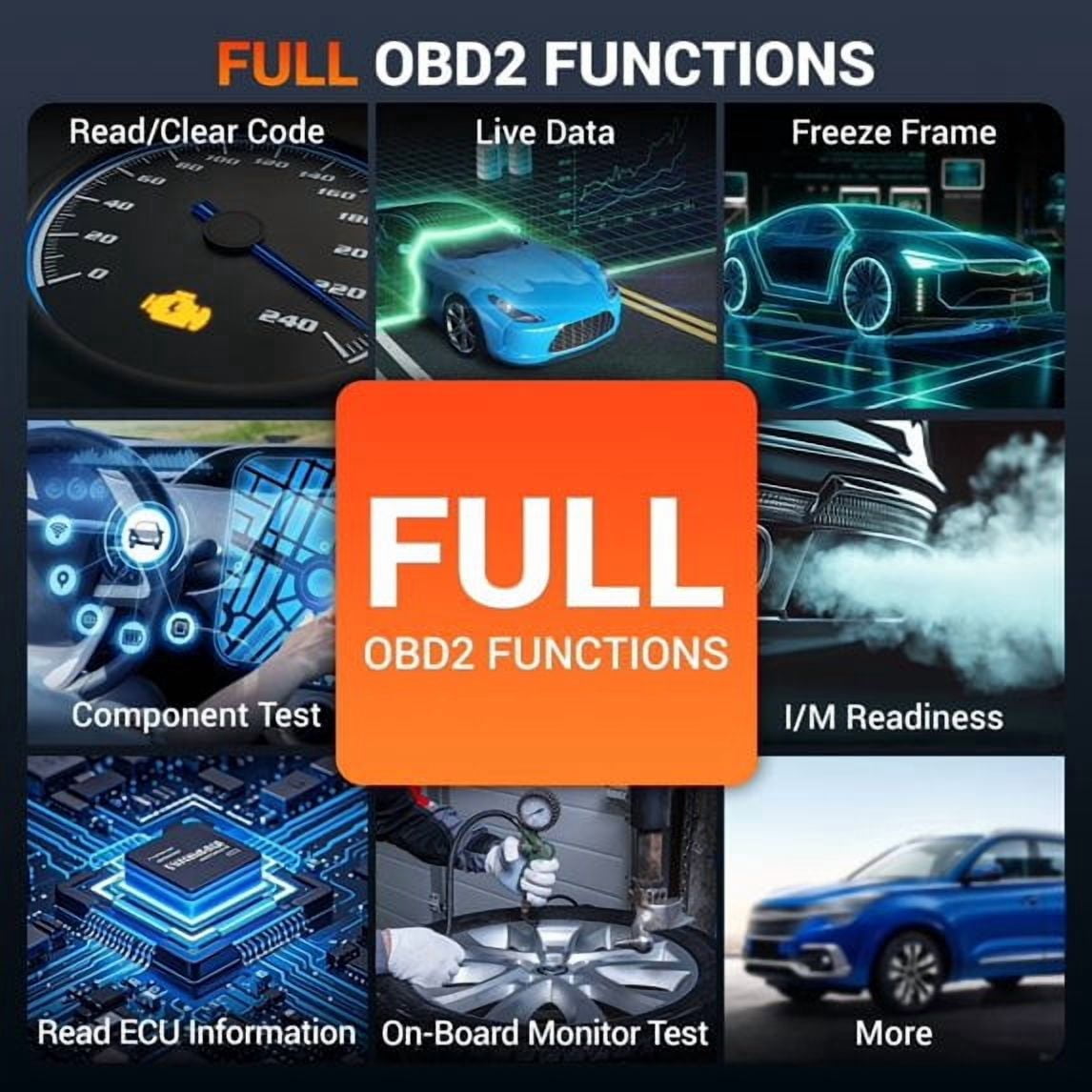 [Second Hand] ANCEL Automotive Bi-directional OBD2 Scanner w/ 3-IN-1 S/t/y/l/u/s