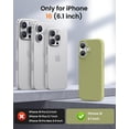thumbnail image 5 of KOMI Designed for iPhone 16 Case,Shockproof Liquid Silicone Protective Phone Case with Soft Anti-Scratch Microfiber Lining Ultra Slim Drop Protection Phone Cover 6.1 inch Cream Yellow, 5 of 5