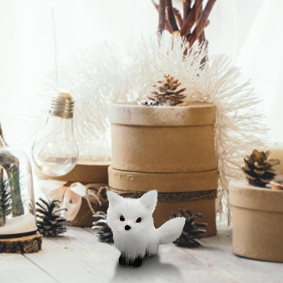 EGNMCR Décoration de Chambre, Décoration de Maison Animaux en Peluche Imitation, Petits Renards, Pendentifs, Ornements, Jouets, Artisanat, Fournitures de Festival Little fox Pendant