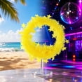 thumbnail image 6 of QuanTara Star Fluorescent Necklace & Bracelet Set - Blacklight Reactive Neon Leis, Glow in the Dark Party Accessories for Halloween, Raves, 80s Theme Parties & Luaus, 6 of 7
