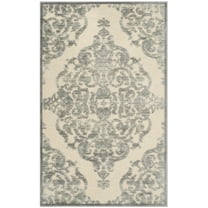 SAFAVIEH Paradise Alannah Damask Area Rug, Grey/Multi, 2'7" x 4'