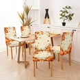 thumbnail image 6 of Autumn Slip Covers for Dining Chairs Set of 6 Thanksgiving Maple Leaf and Orange Pumpkins Fall Parsons Chair Slipcovers for Dining Room Hotel Kitchen, 6 of 6