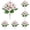 F13_5pc Pink 12.2", variant on Veeogra Artificial Flowers Bouquet,Purple Faux Fake Silk Flowers,Realistic Flower Floral Arrangements,Uv Resistant,Outdoor Garden Patio Porch Lawn Decor,Window Box Hanging Basket Indoor Table Decor