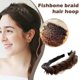 thumbnail image 2 of Diadema trenzada rubia gruesa: apariencia de cabello humano grueso sintético, estilo bohemio, ligera y cómoda, belleza de moda única., 2 of 5