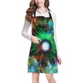 thumbnail image 1 of HATIART Galaxy Space and Stars with Flower Color Galaxy Background Adjustable Bib Apron with Pockets Commercial Restaurant and Home Kitchen Adjustable Apron, 1 of 2