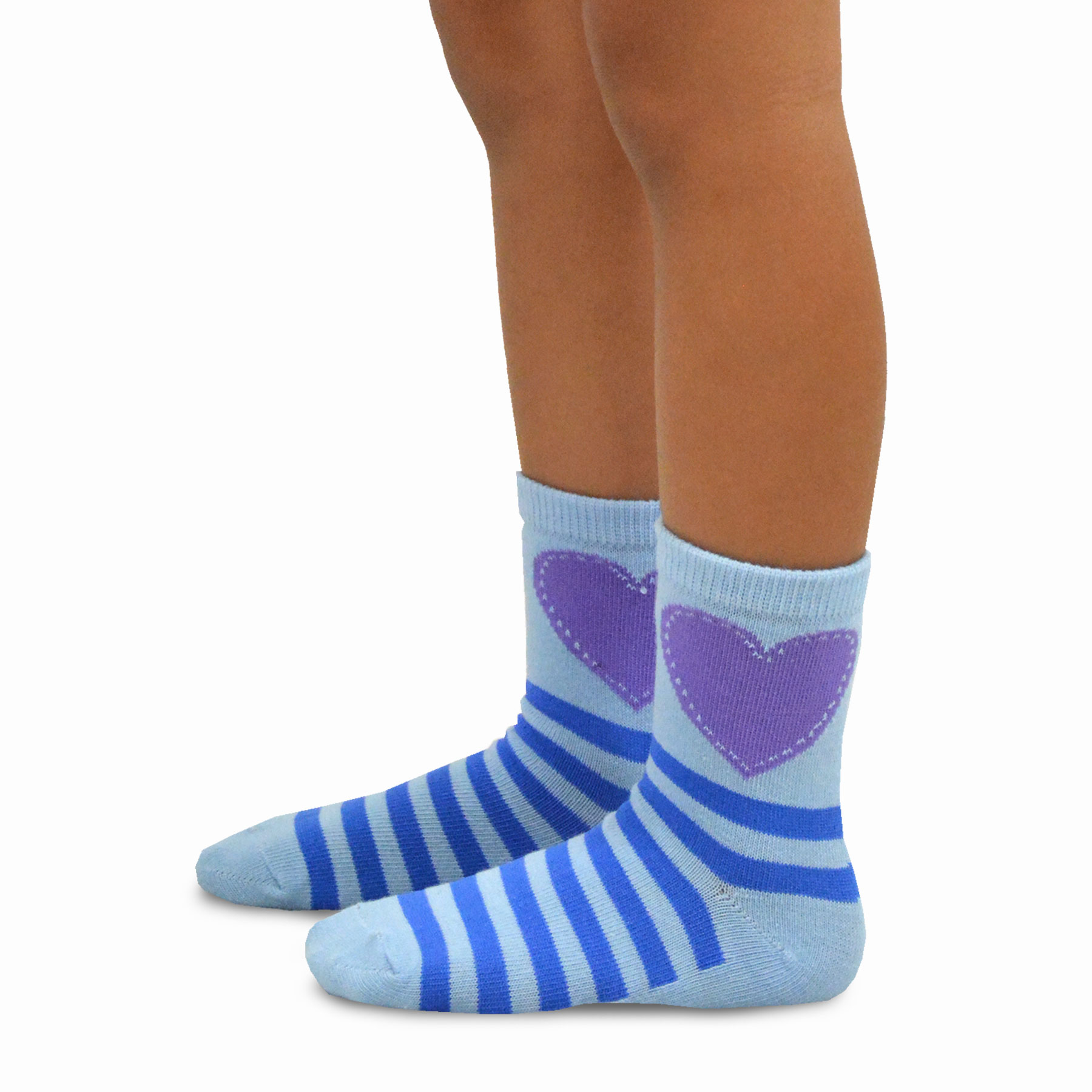 TeeHee Kids Cotton Fashion Crew Socks 6 Pair Pack for Girls - image 3 of 7