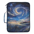 thumbnail image 2 of Haosy Accordion File Organizer Zipper Binder 500 Sheet 6-Tab Expanding File Folder Multi-Pocket 1.2 Inch 3 Ring Flower Sea Starry Sky, 2 of 7