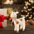 thumbnail image 5 of Simulation Christmas Reindeer, Stuffed Animal Cuddly Decorative Longhair Deer Doll Plush Elk for Office Decor Festivals Gifts Holidays , StyleD StyleE, 5 of 7