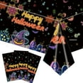 thumbnail image 7 of Yhmxh Halloween Disposable Plastic Tablecloth, 87"X53" Halloween Decorative Table Cover, Halloween Party Decorations Favors Supplies Table Cloth for Table Decor Indoor Outdoor Party Decorations, 7 of 7
