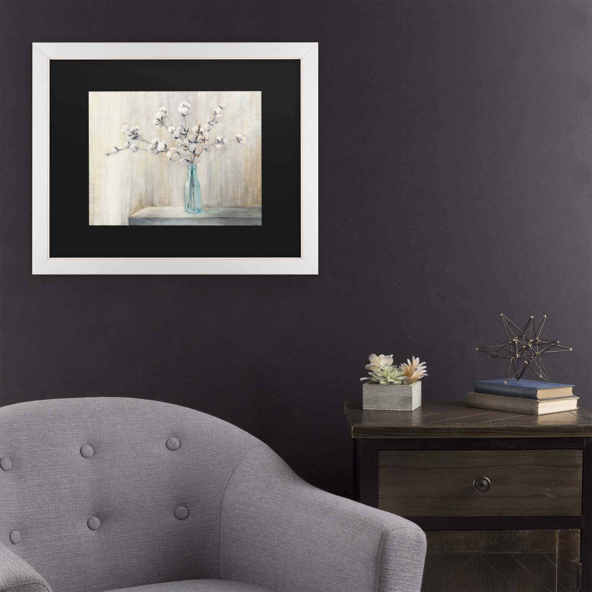 Trademark Fine Art 'Cotton Bouquet' Canvas Art by Julia Purinton
