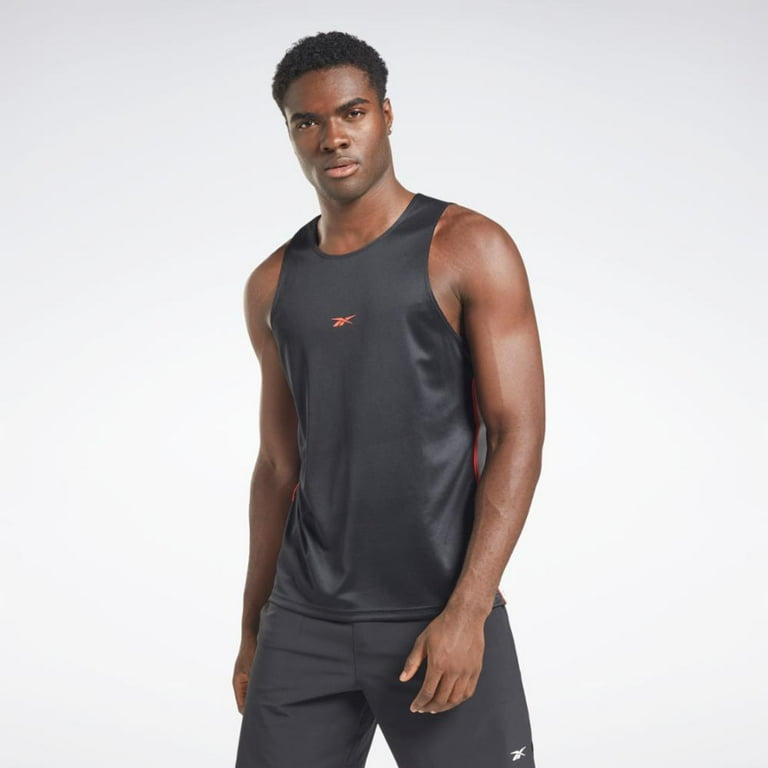 Reebok Apparel Men's Lm Mesh Tank Reebok Training App Men Black