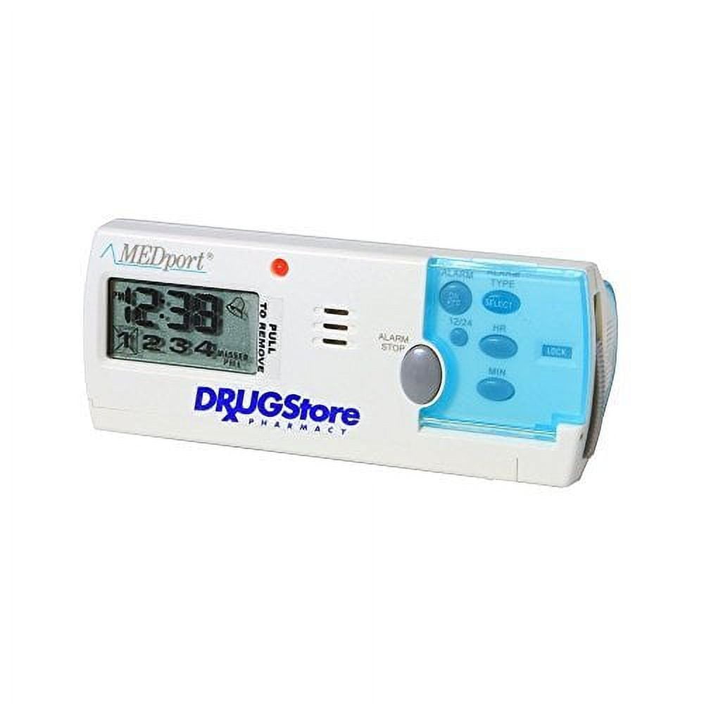 MEDport Medglider System 1 With Talking Timer Alarm Pill Box Daily Rem