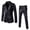 Black, variant on Men's Shiny Open Slim Fit One Button Two Piece Suit