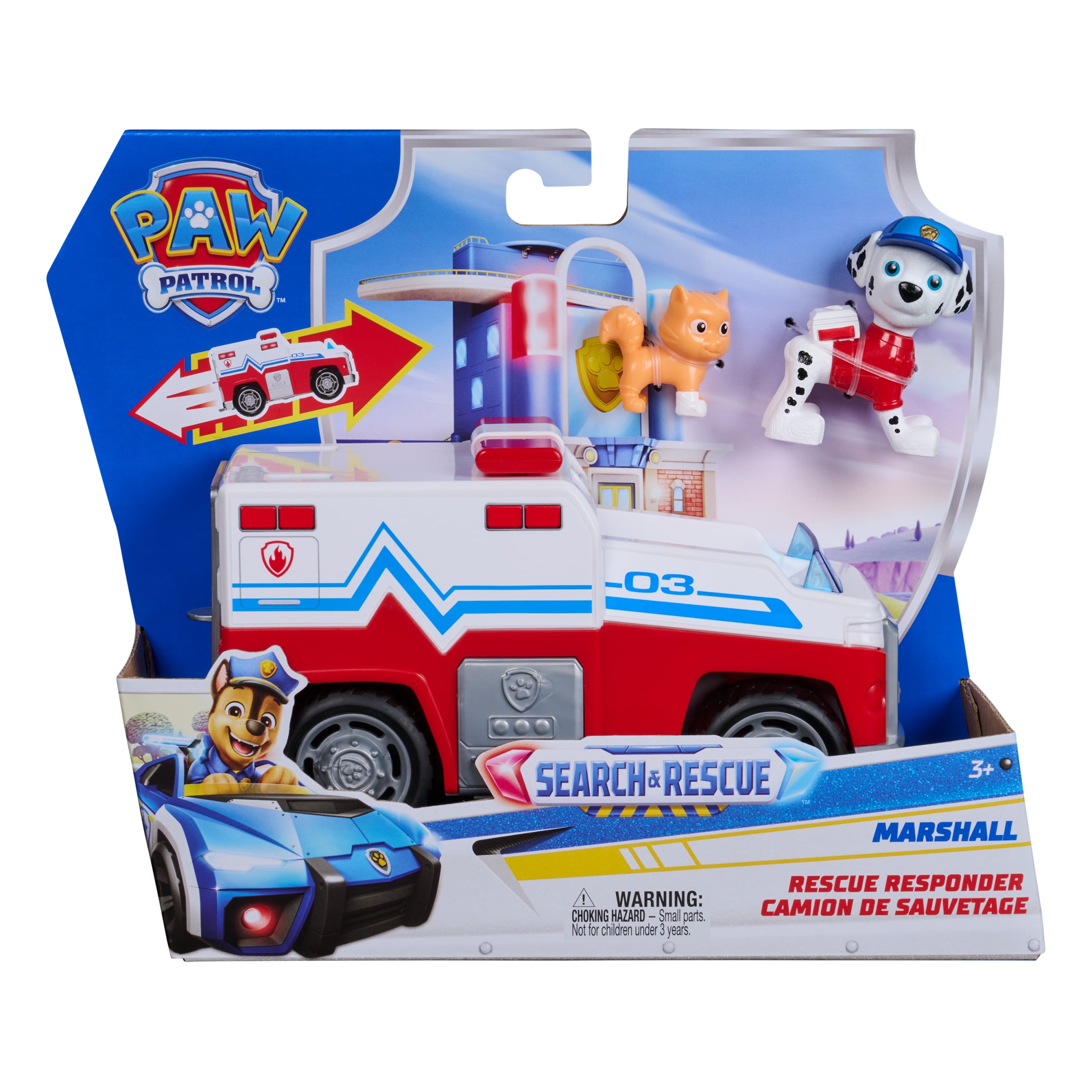 PAW Patrol: Search & Rescue, Marshall Rescue Responder Vehicle with 2 Figures