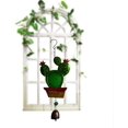 thumbnail image 3 of Campanilla de viento colgante Pintura de color Cactus Campana de hierro Colgante Campanas de viento Adornos de campana de viento antiguos (estilo aleatorio) TUNC Sencillez, 3 of 5