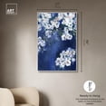 thumbnail image 5 of Flowers in Blues Canvas Print Summer Art Prints by Art Remedy, White Frame, 30 x 45, 5 of 7