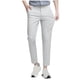 thumbnail image 1 of Pantalones de hombre de color liso rectos con bolsillos laterales y botones, 1 of 5