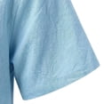 thumbnail image 4 of Guluxicc Men's Linen Hoodie Shirts Short Sleeve Athletic Shirts for Everyday Gym Workout Summer Casual Outfits, 4 of 8