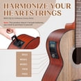 thumbnail image 6 of Ktaxon 41" Cutaway Acoustic Electric Guitar Kit with 15W Amp, Gig Bag & Tuner – Walnut Top, Sapele Body, for Beginners & Teens, 6 of 6