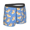 thumbnail image 3 of Kll Kawaii Corgi Men'S Cotton Boxer Briefs Underwear-Large, 3 of 9