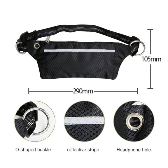 Waist Belt Pouch for Small Medium Large Dogs Running Walking Training Bag For Dog Leashes