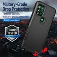 thumbnail image 3 of Xhy Moto G Stylus 5G 2021 Case Military Grade Full Body Double Layer Protection Shock and Drop Resistant TPU Durable Removable for Motorola Moto G Stylus 5G 2021 Phone - Black, 3 of 8