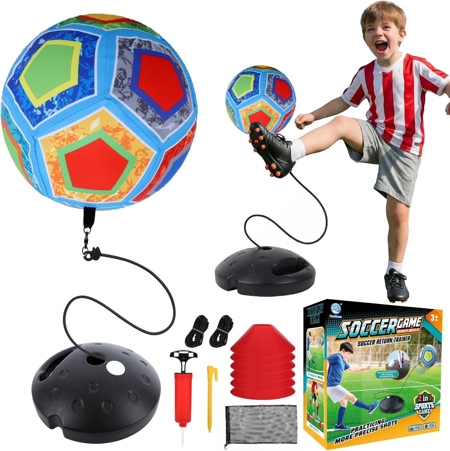 Kidoozie Action Soccer, Motorized Soccer Sport Activity for Indoor