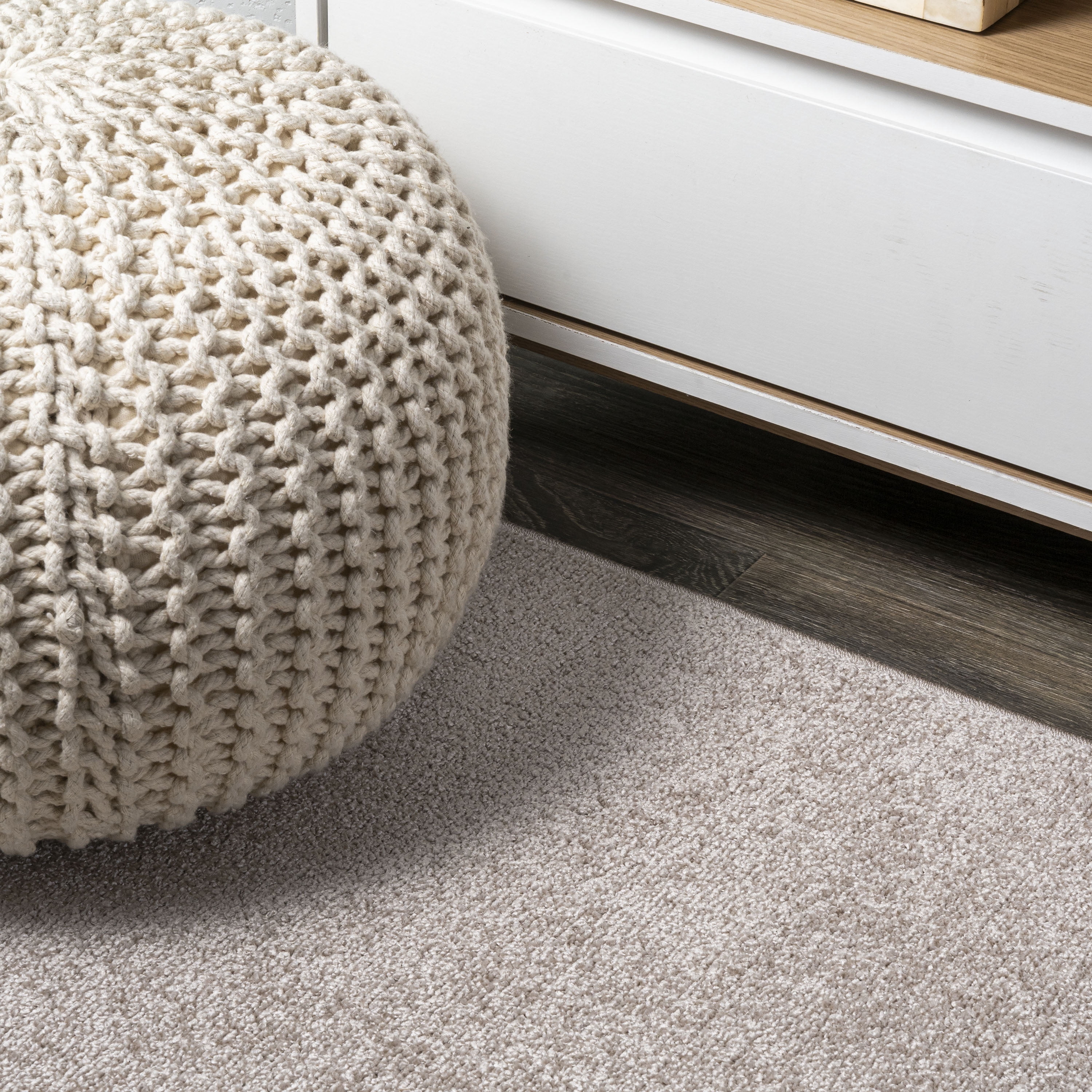 JONATHAN Y SUPERSOFT 9 x 12 Area Rug, Haze - Beige, SEU100G-9