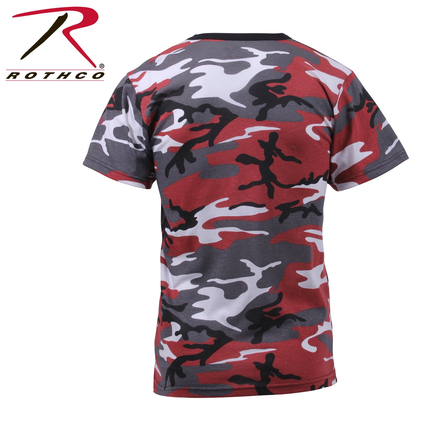 red camouflage t shirt
