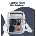 thumbnail image 3 of Bolso de mano MoKo Clear Stadium Approved Crossbody gris, 3 of 7