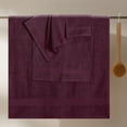 thumbnail image 3 of GLAMBURG Ultra Soft 8-Piece Towel Set - 100% Pure Ringspun Cotton, Contains 2 Oversized Bath Towels 27x54, 2 Hand Towels 16x28, 4 Wash Cloths 13x13 - Ideal for Everyday use, Hotel & Spa - Burgundy, 3 of 7