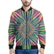 thumbnail image 5 of Chaqueta con cremallera con estampado 3D de degradado psicodélico para hombres, sudaderas de gran tamaño, chaquetas bomber de manga larga para primavera y otoño para mujeres, 5 of 5