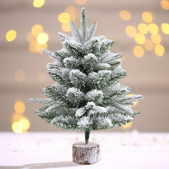 20"/50cm Artificial Christmas Tree White Mini Tabletop Christmas Pine Tree with Plastic Stand Small Xmas Tree for Indoor Outdoor Holiday Home Decoration(White)