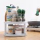 thumbnail image 3 of BPA-fritt Material Vridbart Lazy Susan Organizer för Hobbyrum, Halkfri Plast 360 Graders Roterande Kryddställ med Enkel Installation och, 3 of 5