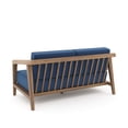 thumbnail image 3 of New Classic Furniture Bali Solid Wood Patio Loveseat in Dark Blue, 3 of 5