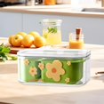 thumbnail image 1 of Cesta de drenaje Colador de frutas Contenedor de doble capa Almacenamiento de alimentos Cesta para lavar frutas y verduras Tazón para lavar Verde, 1 of 8