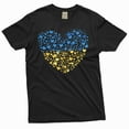 thumbnail image 2 of Ukraine Flag T-shirt Ukraine Heart flag I stand with Ukraine Patriotic Trident tryzub Tee shirt (Large Grey), 2 of 6