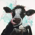 thumbnail image 2 of Bawden, Angela 12x12 White Modern Wood Framed Museum Art Print Titled - Moo Latte, 2 of 4