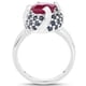 thumbnail image 2 of 3.70 Carat Glass Filled Ruby and Blue Sapphire .925 Sterling Silver Ring QJ Model, 2 of 3