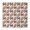 Brown Footballs and, variant on Brown Footballs and Bows Pattern Square Fitted Tablecloth with Elastic Edge,Square Table Cover,Washable Elastic Table Cover for Home Kitchen Party Decor 34"x34"