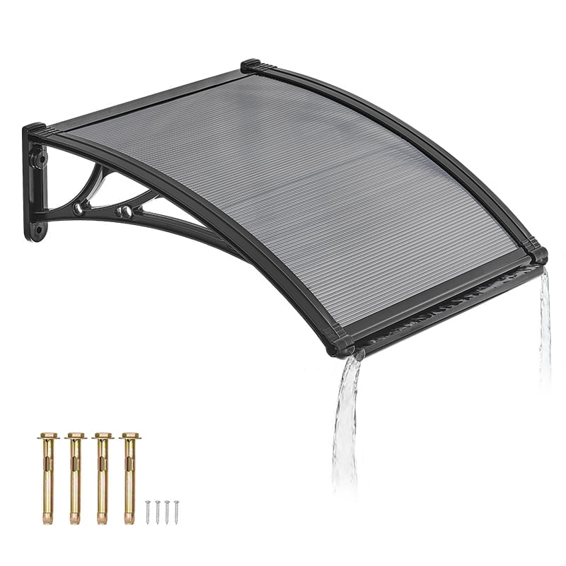GymChoic Window Awning Canopy,Outdoor Patio Porch Polycarbonate