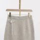 thumbnail image 5 of Vestido ajustado de piel de alta densidad con microbultos y forma de H para otoño e invierno, 5 of 5