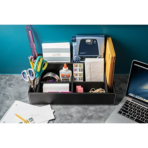 Stock Your Home Large Desk Organizer With Multipurpose Use As