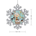 thumbnail image 2 of The Loud House Snowflakes Ornaments Christmas Tree Decorations Alloy Hanging Decorations Snowflake Pendant 8 PCS, 2 of 8