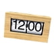 thumbnail image 5 of Reloj digital de escritorio con marco de madera, con función de alarma AM/PM, 21,5 x 7,2 x 12,3 cm, para estudio y cocina. Página blanca, 5 of 9