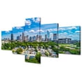 thumbnail image 4 of TISHIRON 5PCS Framed Canvas Wall Art Set,50"x24" Carolina Cityscape Canvas Art Decor, 4 of 7