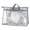 Grey, variant on UDIYO Clear Handbag Storage Organizer, Dust Bags with Zipper and Handle for Hanging Closet