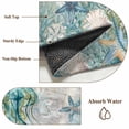 thumbnail image 6 of Teal Jellyfish Coastal 2'x6' Runner Rugs for Hallway Kitchen Bedside Non Slip Washable, Summer Beach Coral Nautical Ocean Entryway Rug Runners with Rubber Backing, Long Carpet Runner for Laundry Room, 6 of 8